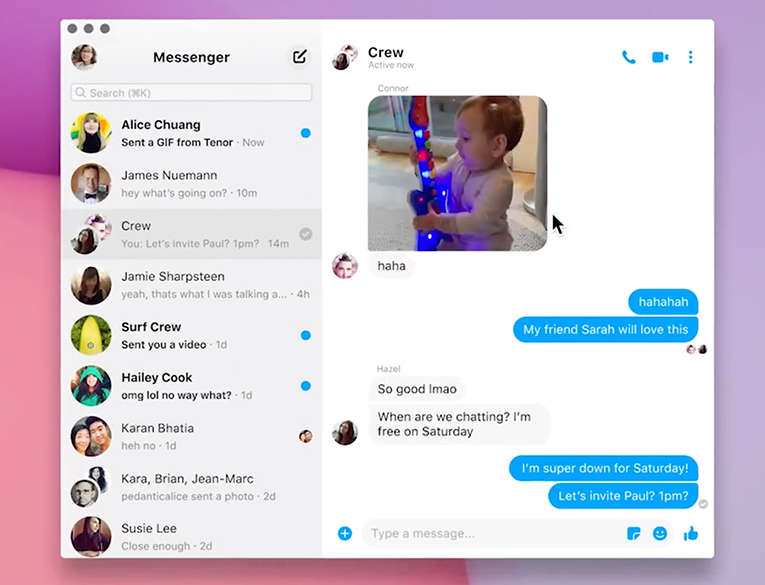 Facebook Messenger Desktop Is Now Available on macOS and Windows