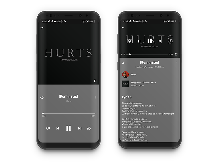 For some, lyrics only appears after tapping the "Info" button