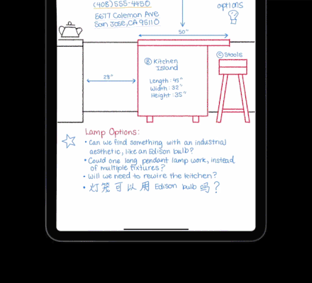 Enhanced handwriting features with Scribble