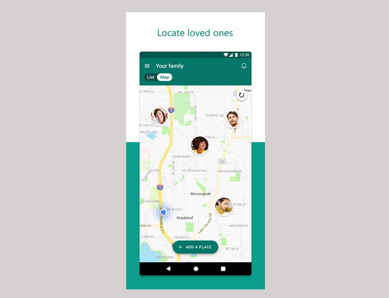 Microsoft Family Safety Location Sharing