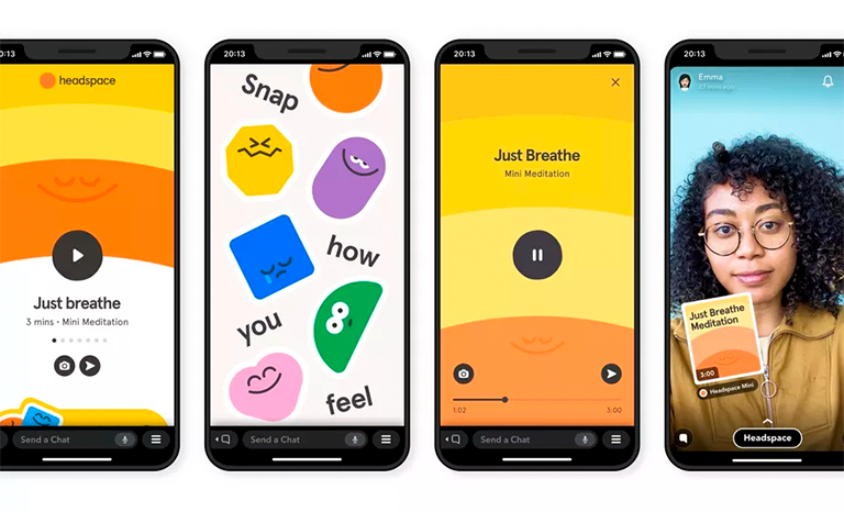 The First Snap Mini App With Headspace Meditations Is Now Out