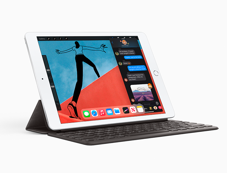The eighth-generation iPad features the powerful A12 Bionic with the Neural Engine