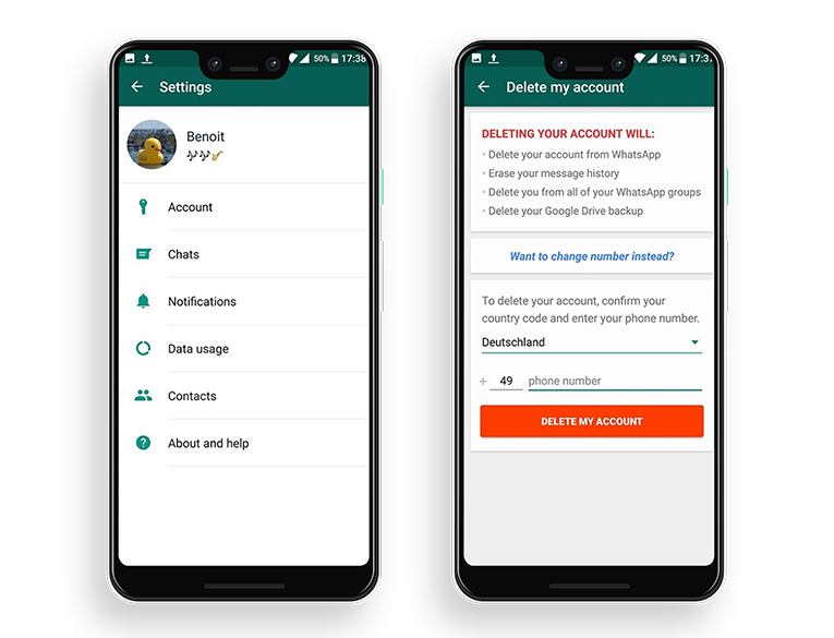 How to Delete Your WhatsApp Account