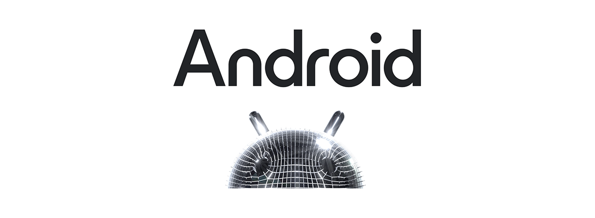 android logo black 3d