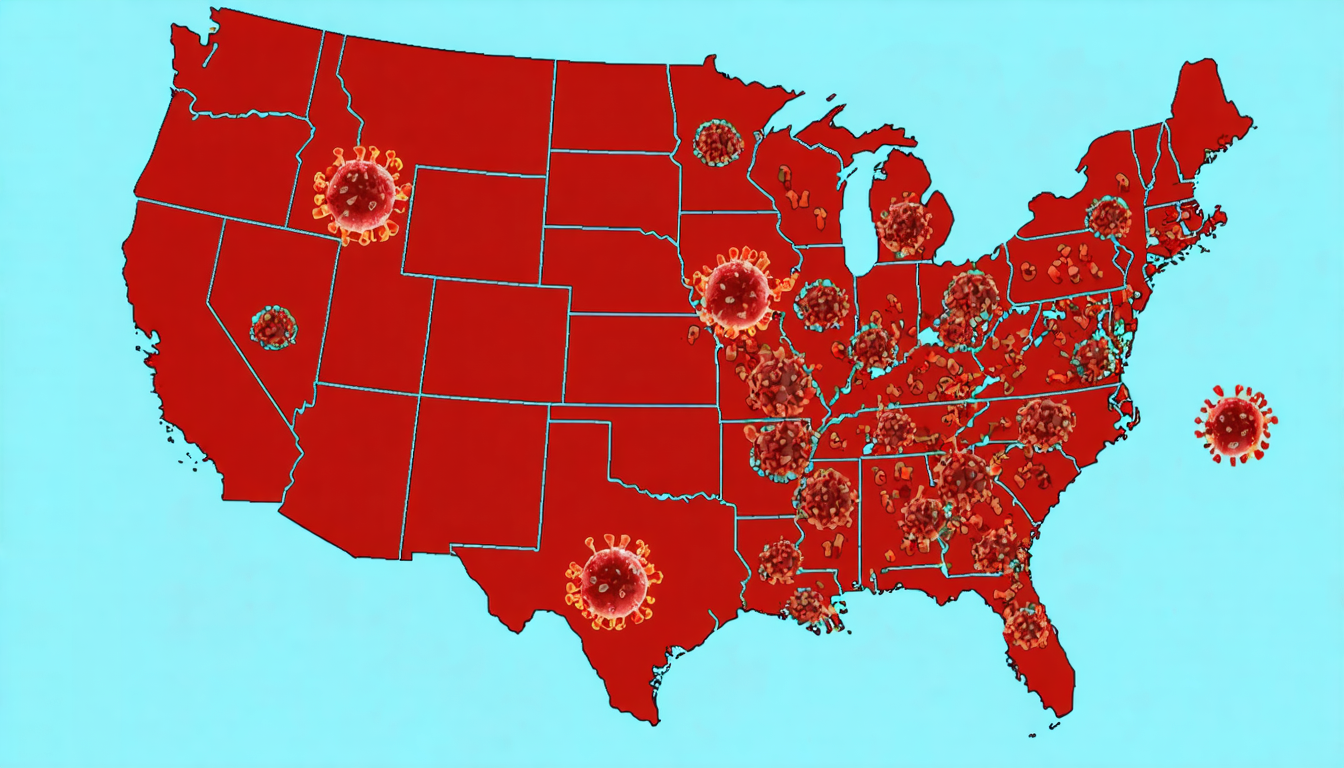 What States Have Covid - Map shows us states with highest levels of long covid