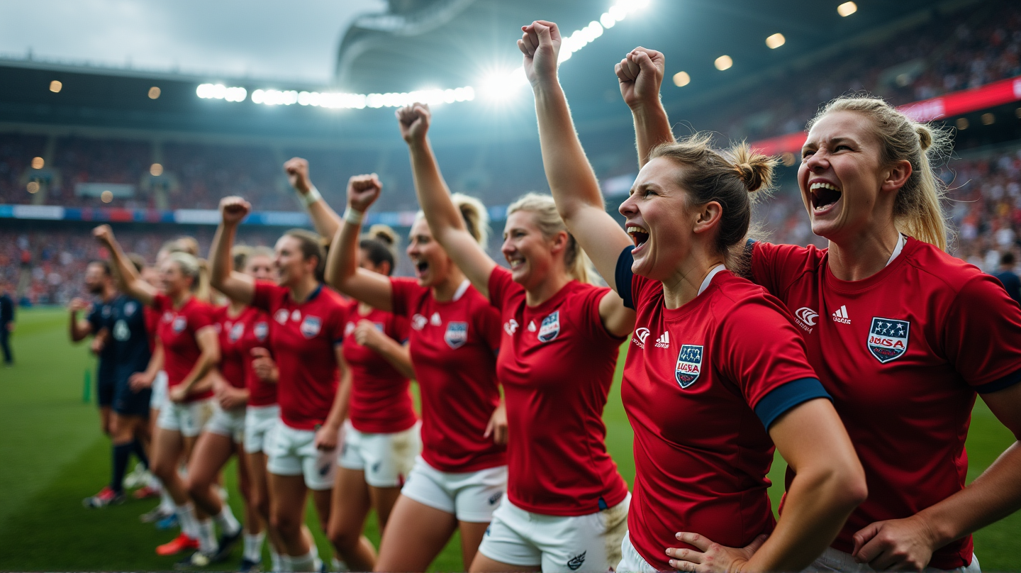 Triumphant USA Eagles Break New Zealand's Streak at Dubai Sevens! 