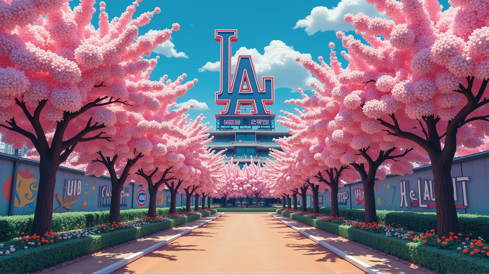 Takashi Murakami's Blossoming Artistry Meets LA Dodgers and Chicago Cubs: 2025 Tokyo Series Collection
