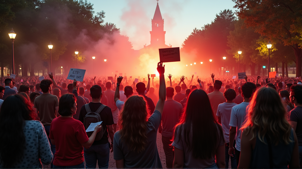 Protesters Disrupt Turning Point USA Event in a Bold Display