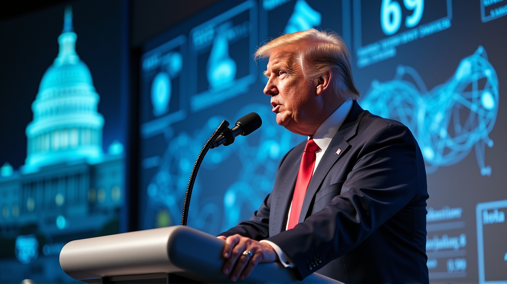 Trump's Multi-Pillar AI Action Plan Pledges to Triumph Over China in Tech Race