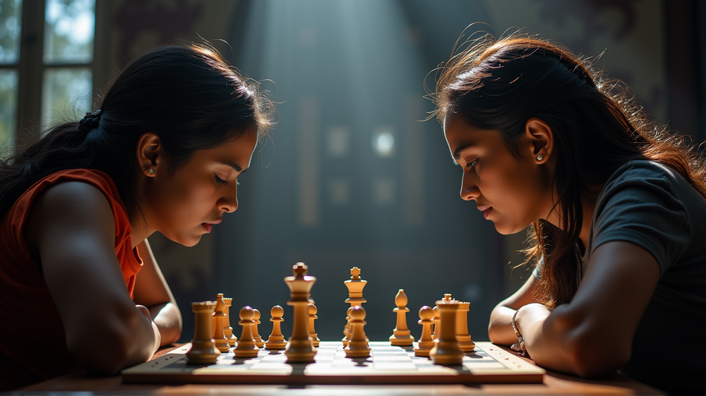 Chess Titans Clash as Humpy and Divya Draw First Match in World Cup Final