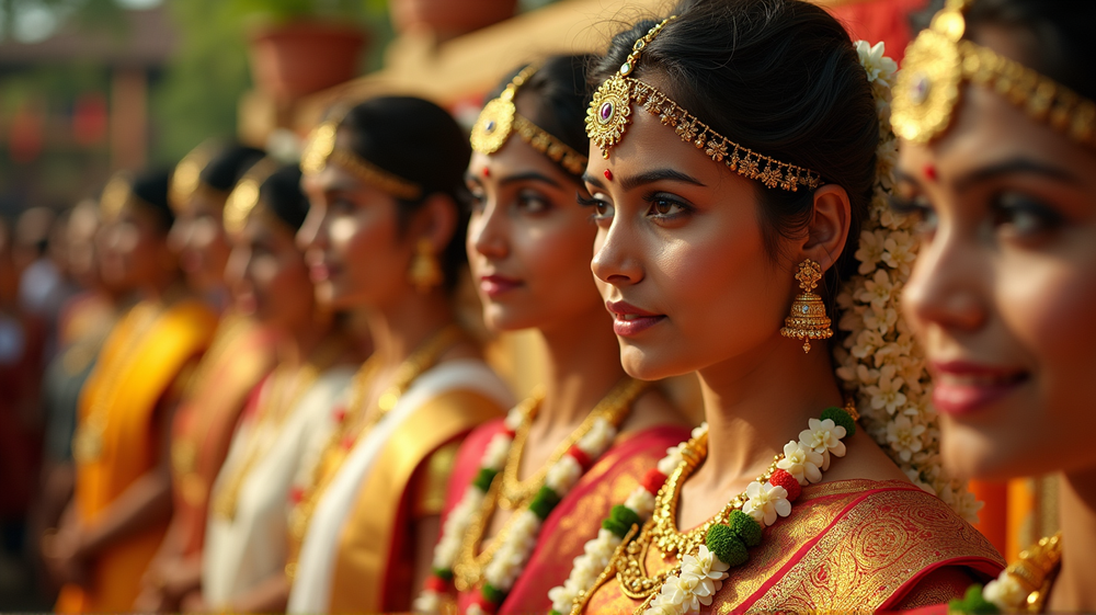 Onam 2025: Embracing Elegance with White-Gold Saree Styles