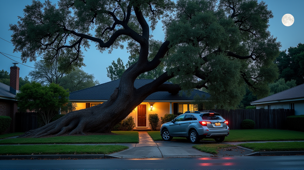 Majestic Oak's Sudden Embrace: A Tree's Fall in Hollywood