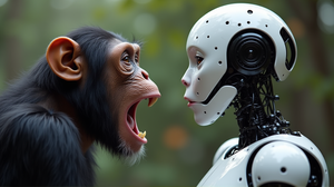 Mind-Boggling Discovery: Chimps Yawn at Robot's Call