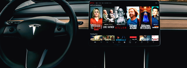 The Built-in YouTube and Netflix Apps in Tesla