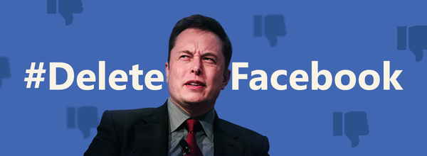 Elon Musk Tweets #DeleteFacebook and Says “It's Lame”