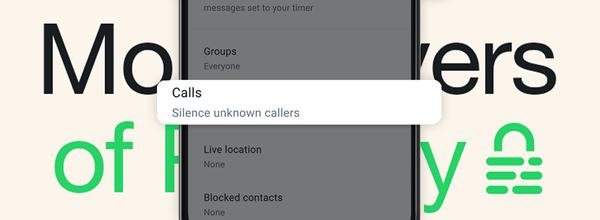 WhatsApp Can Now Automatically Silence Calls from Unknown Numbers